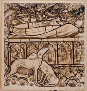 The Tomb of Tristram and Iseult by Edward Burne Jones
